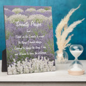 Serenity Prayer Lavender Garden Floral Fotoplaat (Zijkant)
