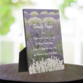 Serenity Prayer Lavender Garden Floral Fotoplaat