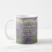 Serenity Prayer Lavender Garden Floral Koffiemok (Links)