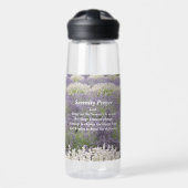 Serenity Prayer Lavender Garden Floral Waterfles (Voorkant)