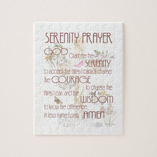 Serenity Prayer Legpuzzel (Verticaal)