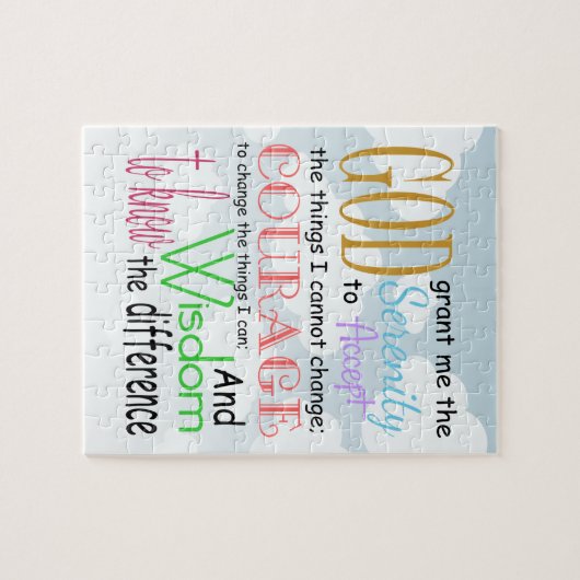 Serenity Prayer Legpuzzel (Horizontaal)