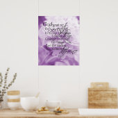 Serenity Prayer Light Paars Peony Poster (Keuken)