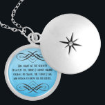 Serenity Prayer Locket Ketting<br><div class="desc">Serenity Prayer in Elegant Peaceful Design.</div>