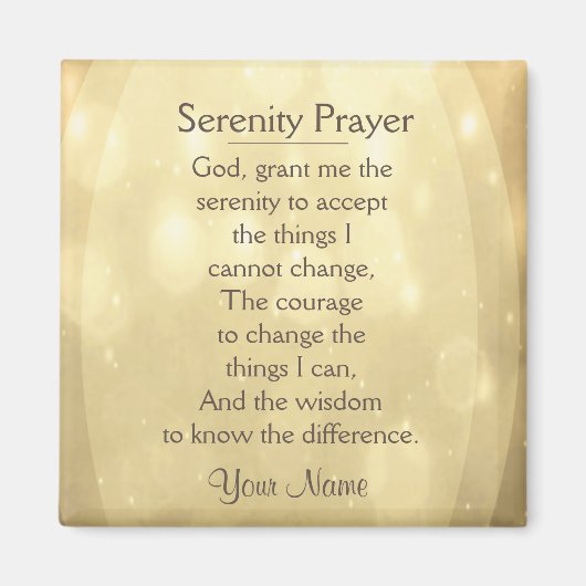 Serenity Prayer Magneet (Voorkant)