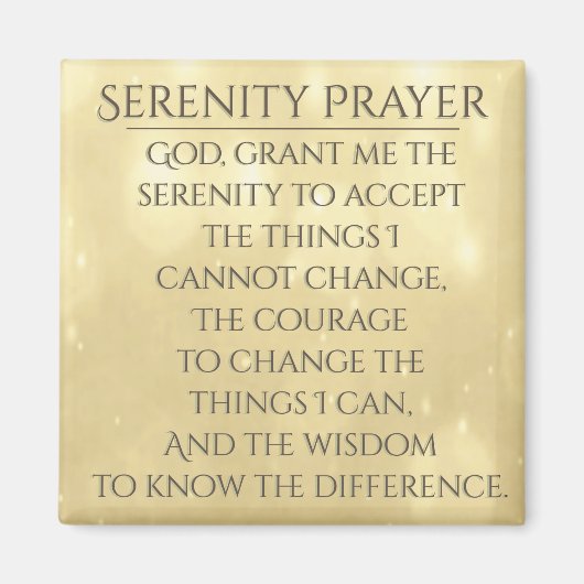 Serenity Prayer Magneet (Voorkant)