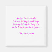 Serenity Prayer Magneet ROZE Herstel Hoop Liefde (Voorkant)