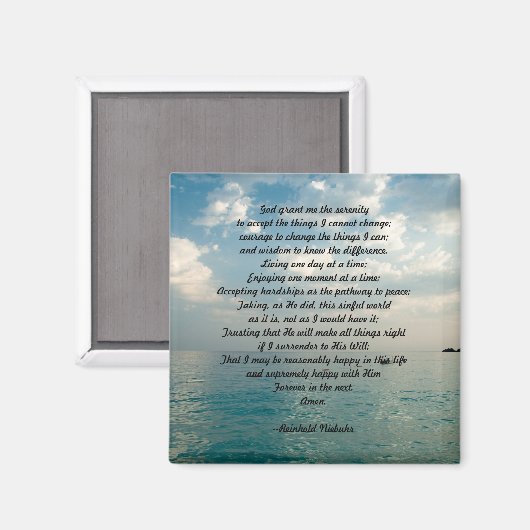 Serenity Prayer Magnet (Voorkant / Achterkant)