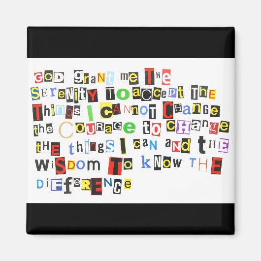 Serenity Prayer Magnet (Voorkant)