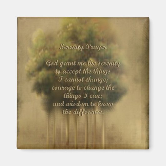 Serenity Prayer Magnet (Voorkant)