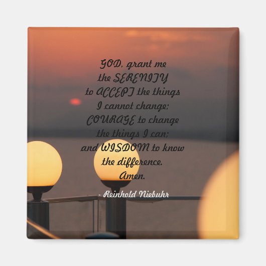 Serenity Prayer Magnet (Voorkant)