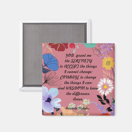 Serenity Prayer Magnet (Voorkant / Achterkant)