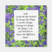 serenity prayer magnet (Voorkant)