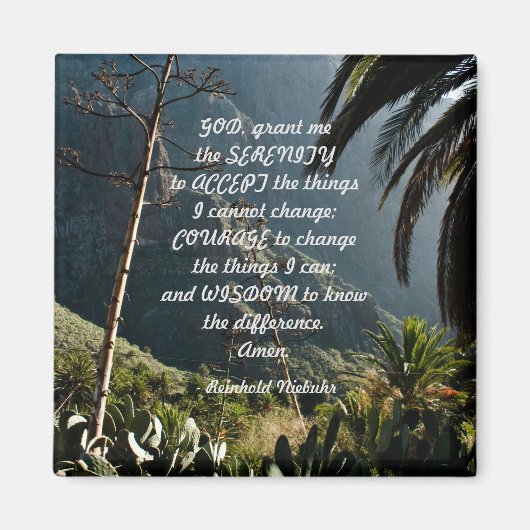 Serenity Prayer Magnet (Voorkant)