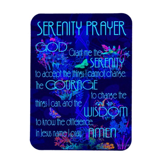 Serenity Prayer Magnet Magneet (Verticaal)