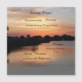 SERENITY PRAYER MAGNETISCHE KAART