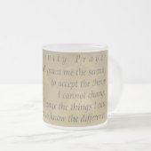 Serenity Prayer Matglas Koffiemok (Voorkant rechts)