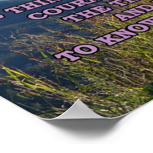 Serenity Prayer met bergen Poster (Hoek)