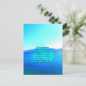 Serenity Prayer met Blue Ocean and Amazing Sky Briefkaart (Staand voorkant)