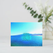 Serenity Prayer met Blue Ocean and Amazing Sky Briefkaart (Staand voorkant)