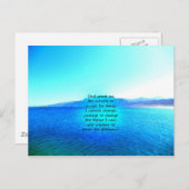 Serenity Prayer met Blue Ocean and Amazing Sky Briefkaart (Voorkant / Achterkant)