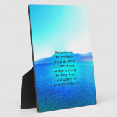 Serenity Prayer met Blue Ocean and Amazing Sky Fotoplaat (Zijkant)