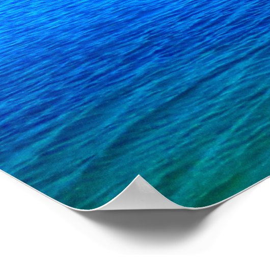 Serenity Prayer met Blue Ocean and Amazing Sky Poster (Hoek)