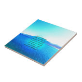 Serenity Prayer met Blue Ocean and Amazing Sky Tegeltje (Zijkant)