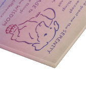 Serenity Prayer met Dog Cutting Board Snijplank (Hoek)