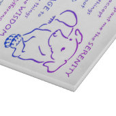 Serenity Prayer met Dog Cutting Board Snijplank (Hoek)