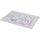 Serenity Prayer met Dog Cutting Board Snijplank (Hoek)