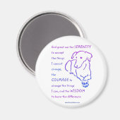 Serenity Prayer met Dog magneten (Voorkant / Achterkant)