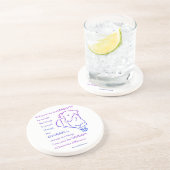 Serenity Prayer met Hond Onderzetters (Zijkant)