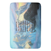 Serenity Prayer met panoramisch Uitzicht Mount Eve Badmat (Voorkant Verticaal)