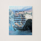 Serenity Prayer met panoramisch Uitzicht Mount Eve Legpuzzel (Verticaal)