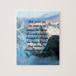 Serenity Prayer met panoramisch Uitzicht Mount Eve Legpuzzel