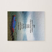 Serenity Prayer met Phewa Lake Panoramic Uitzicht Legpuzzel (Horizontaal)