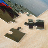 Serenity Prayer met Phewa Lake Panoramic Uitzicht Legpuzzel (Zijkant)