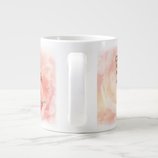 Serenity Prayer met Pink Peony Jumbo Mok (Achterkant)