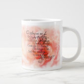 Serenity Prayer met Pink Peony Jumbo Mok (Rechts)