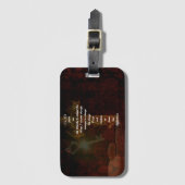 Serenity Prayer met prachtige Christelijke kunst Bagagelabel (Voorkant (verticaal))