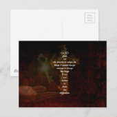 Serenity Prayer met prachtige Christelijke kunst Briefkaart (Voorkant / Achterkant)