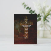 Serenity Prayer met prachtige Christelijke kunst Briefkaart (Staand voorkant)