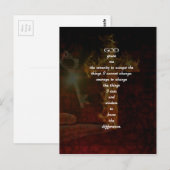 Serenity Prayer met prachtige Christelijke kunst Briefkaart (Voorkant / Achterkant)