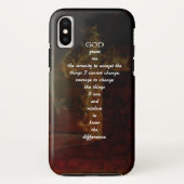 Serenity Prayer met prachtige Christelijke kunst Case-Mate iPhone Case (Achterkant)