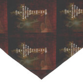 Serenity Prayer met prachtige Christelijke kunst Korte Tafelloper (Hoek)