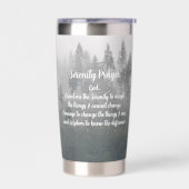 Serenity Prayer Misty Forest Geïsoleerde Drinkbeker (Links)