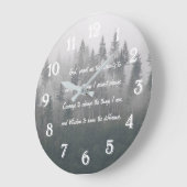 Serenity Prayer Misty Forest Grote Klok (Hoek)