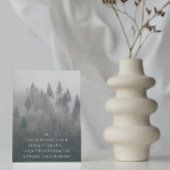 Serenity Prayer Misty Forest Photo Blank Kaart