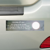 Serenity Prayer Moon Inspirerend Bumpersticker (Op auto)